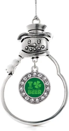 Miniatura 255 de Inspired Silver - Roller Queen - Adorno de Navidad plateado - Adorno circular para árbol de Navidad con circonita cúbica - Decoración colgante