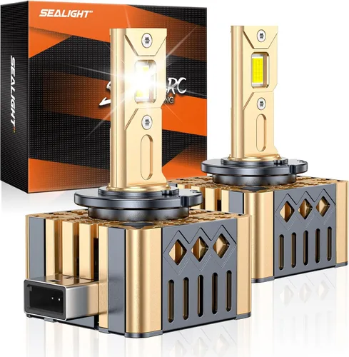 Miniatura 15 de SEALIGHT H16 H8 H11 Bombillas LED antiniebla, 18000LM 800% de brillo 6500K Blanco frío, Bombilla antiniebla con anillo ajustable de 360°, 60000