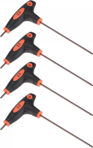Miniatura 11 de uxcell Llave hexagonal de extremo de bola de 0.197 in, llave inglesa con mango en T, acero métrico S2 4 piezas