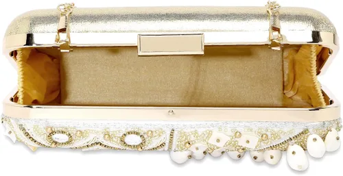 Miniatura 9 de Potli - Bolso de mano para mujer, hecho a mano, elegante, para novia, a la moda