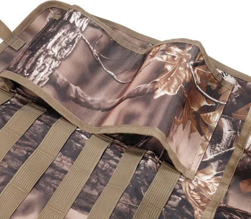 Miniatura 4 de AUSCAMOTEK 2 piezas de asiento de coche trasero escopeta rack camuflaje pistoleras organizador de panales para caza de ciervos de pato