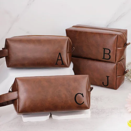 Miniatura 4 de Bolsa de Aseo Personalizada con Nombre Regalos para Hombres, Aniversario Navidad San Valentín Día del Padre Cumpleaños Regalos para Esposo Papá