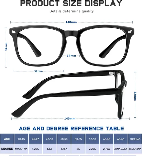 Miniatura 3 de Reading Glasses for Women Men - Blue Light Blocking UV Filter Computer Readers