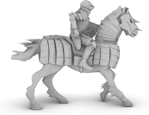 Miniatura 3 de Human Cavalier 3 Jousting Base Tabletop DND Gaming Miniature