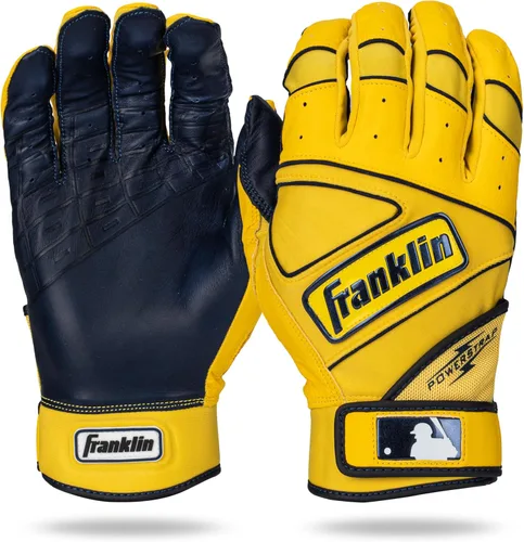 Miniatura 15 de Franklin Sports MLB Guantes de Béisbol - Guantes Powerstrap para Adultos y Jóvenes de Bateo para Hombres, Mujeres, Niños y Niñas Cromo Royal
