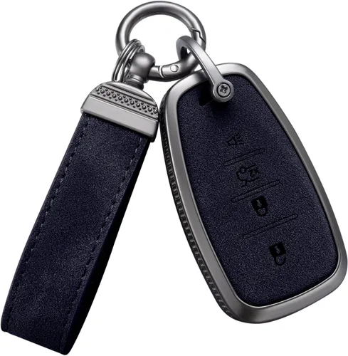 YO&YOYE Funda compatible con llavero Chevy con llavero de piel para Chevrolet Equinox Malibu Cruze Camaro Tahoe Silverado Traverse Blazer Sonic
