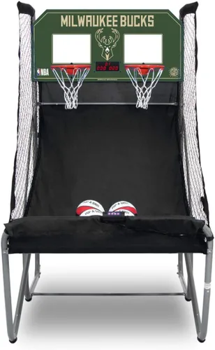 Miniatura 24 de Pop-A-Shot - Home Dual Shot Arcade Basketball Game with NBA Graphics l Sensor Scoring l 16 Game Modes l 7 Balls l Foldable Storage l for All NBA Fans