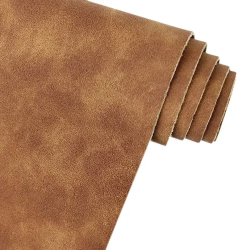 Miniatura 16 de Beige Rosa Suave Tela Sintética de Ante 30x135cm Cuero Sintético Hielo para Mochilas, Bolsos, Costura, Manualidades