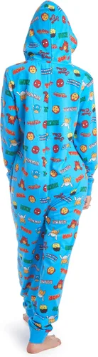 Miniatura 4 de Marvel Avengers Hulk Captain America Thor - Pijama de forro polar con cremallera para mujer para adultos