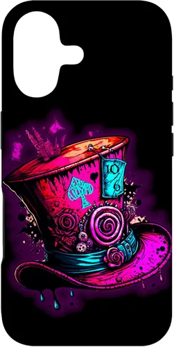 Miniatura 32 de Funda para iPhone 12/12 Pro We're All Mad Here Pink Steampunk Alicia en el país de las maravillas