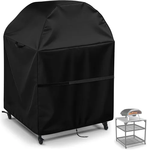 Miniatura 12 de Cubierta de mesa de preparación para mesa de carrito de comedor móvil, 38 pulgadas de alto, cubierta de carrito de barbacoa, cubierta de carrito