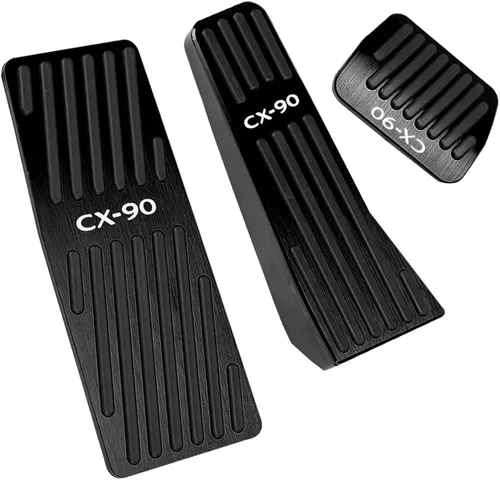 Miniatura 14 de BOYUER Juego de 3 almohadillas antideslizantes para pedal de acelerador de gas de freno de aluminio sin taladrar para Mazda CX-5 2013-2025 (rojo)