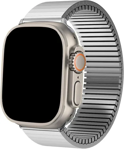 Miniatura 9 de Correas elásticas de metal para Apple Watch Ultra 2 de 1.732 pulgadas (1.929 in) compatibles con Apple Watch Ultra de 1.929 in Smart Watch