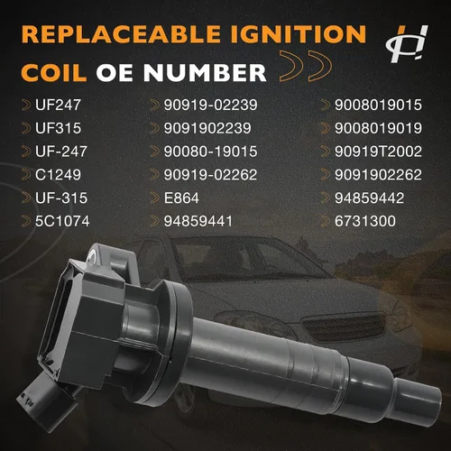Miniatura 3 de Paquetes de bobinas de encendido, compatibles con Toyota Corolla/Matrix 2000-2008, Pontiac Vibe, Chevrolet Prizm 1.8L L4 y más, reemplaza #