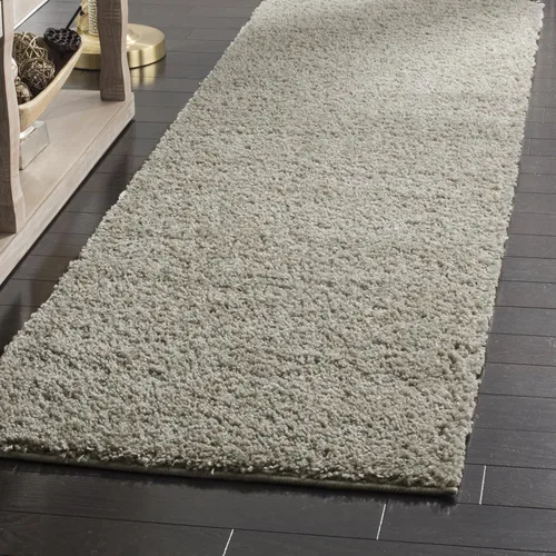 Miniatura 40 de SAFAVIEH Arizona Shag Collection ASG820A - Alfombra de pasillo, 2 pies 3 pulgadas x 6 pies, color crema, diseño sólido, no desprende pelusa y fácil