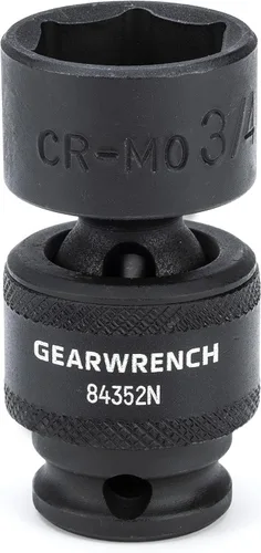 Miniatura 4 de GEARWRENCH Juego de 8 piezas de llaves de vaso de impacto universales estándar de 6 puntos con impulsor de 3/8", SAE - 84917N