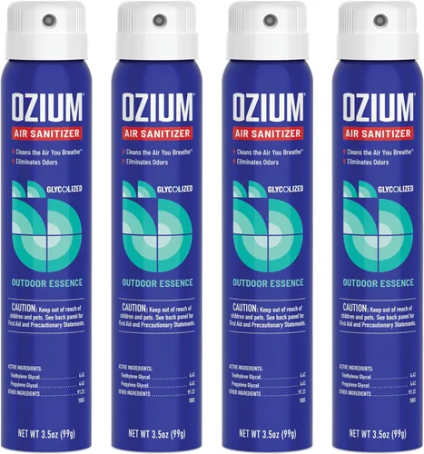 Miniatura 14 de Ozium Desinfectante de aire y eliminador de olores para hogares, automóviles, oficinas y más, Country Fresh, 3.5 onzas (paquete de 4)