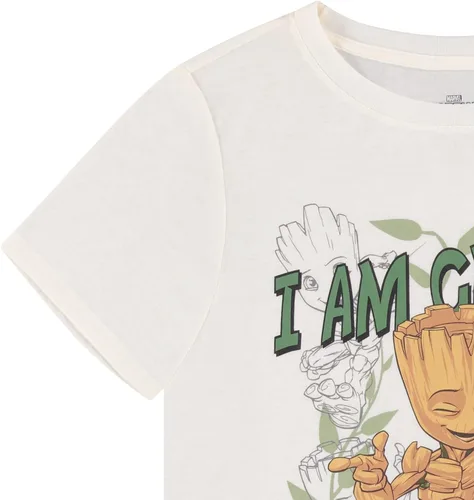 Miniatura 3 de Marvel Camiseta para mujer Comics Groot Guardians of The Galaxy y SHIELD Groot con dobladillo curvado para mujer