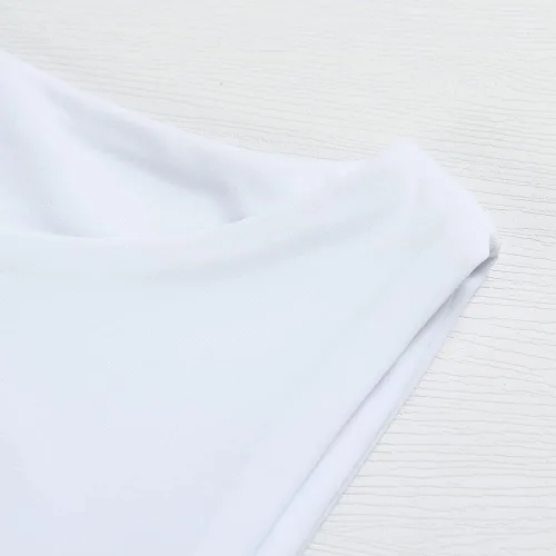 Miniatura 2 de Artfish Camiseta corta sin mangas para mujer, cuello alto, elástica, ajustada, básica, sin mangas