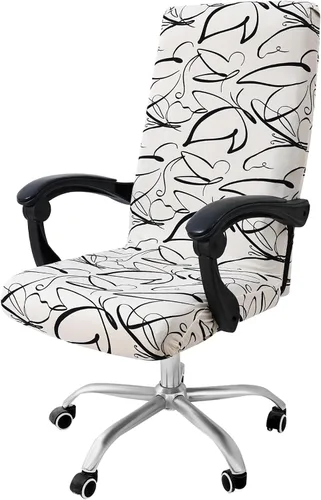 Miniatura 51 de Smiry fundas elásticas estampadas para silla de oficina de computadora, fundas universales para sillas giratorias de escritorio, extraíbles