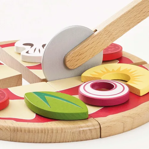 Miniatura 6 de Le Toy Van - Comida de madera para niños Pizza de panadería de madera para pretender comida de juguete Accesorios de cocina de juguete