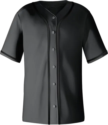 Miniatura 2 de Camisetas de béisbol en blanco para hombre, camisas de manga corta, estilo Hip Hop, deportivas, casuales, con botones, uniformes Hip Pop