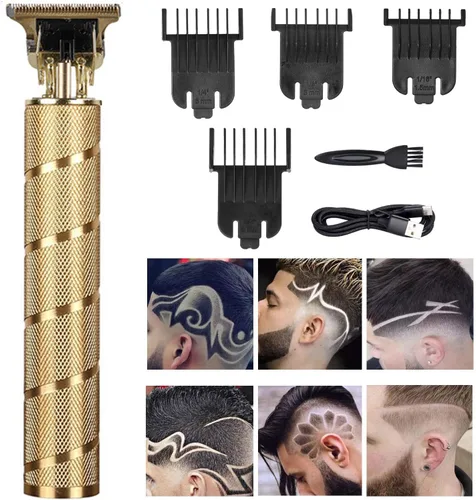Miniatura 73 de Cortadora de pelo profesional para hombres y mujeres, inalámbrica, recargable, recortadora de pelo, kit de aseo de corte de cuerpo de metal