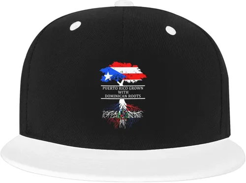 Miniatura 7 de DARLEKS Unisex Flat Bill Hats Adjustable Snapback Baseball Cap Flat Edge Hip Hop Hat