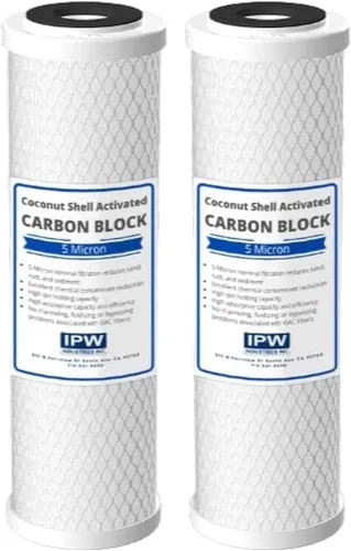 Miniatura 10 de IPW Industries Inc. Paquete de 4 filtros de agua Flow-Pur 8 (WCBCS-975-RV) Filtro de carbón activado para purificador de agua para sistema