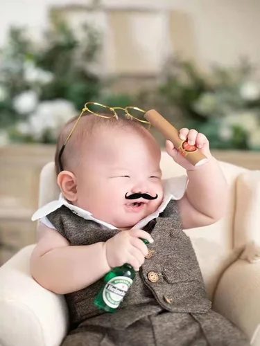 Miniatura 3 de Vagefun Lentes para bebés y niñas para mascotas recién nacidas, accesorios de accesorios para sesión de fotos, accesorios de Halloween Oro