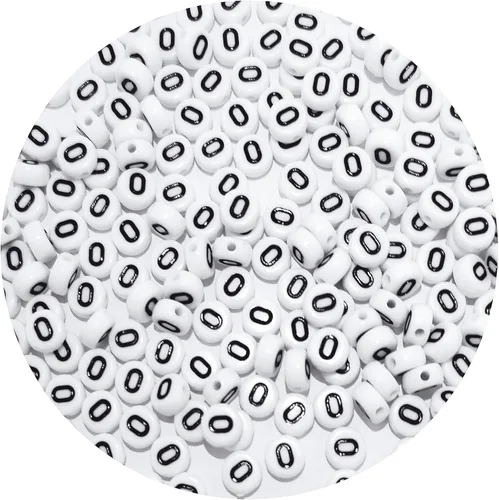 Miniatura 37 de Cuentas cuadradas de letras acrílicas de 0.236 x 0.236 pulgadas, cuentas A del alfabeto para pulseras, joyería, llavero DIY, 100