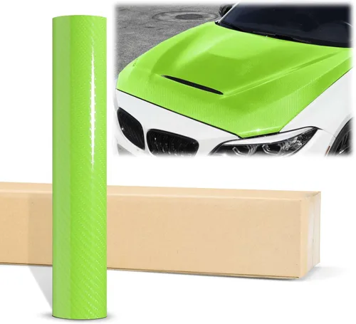 Miniatura 25 de EZAUTOWRAP - Adhesivo revestidor de vinilo muy brillante de fibra de carbono 7D prémium con juego de herramientas, lámina de calcomanía con Gris