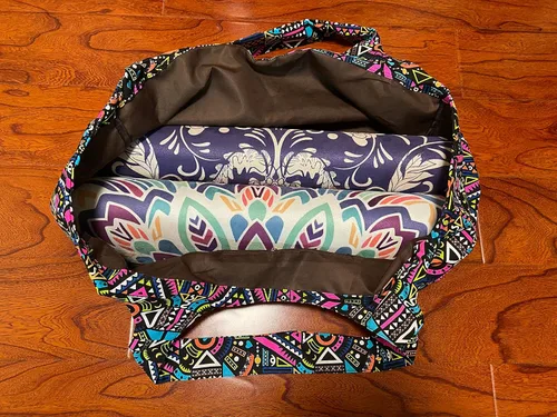 Miniatura 4 de Aozora Bolsa para esterilla de yoga grande con bolsillos para tapetes con bolsillos de almacenamiento multifuncionales, ligera y duradera Indian