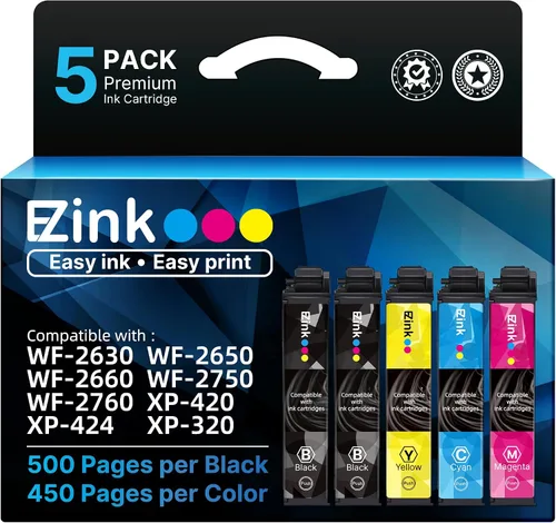 E-Z Ink Cartucho de tinta remanufacturado de repuesto para cartuchos de tinta 220XL paquete combinado para impresora Epson WF-2760 WF-2750 WF-2660