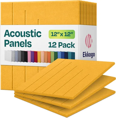 Miniatura 23 de Paneles insonorizantes de alta densidad para pared, forma hexagonal, paquete de 12 unidades de 14" x 12.1" x 0.4", color azul mezclilla Azul denim