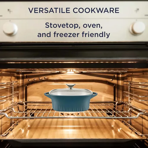 Miniatura 7 de CorningWare QuickHeat - Tostador de aluminio fundido de 3.2 cuartos de galón con tapa e interior de cerámica antiadherente, ligero y rápido
