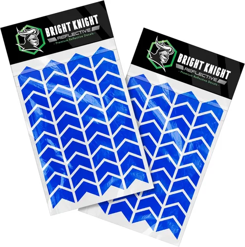Miniatura 9 de Bright Knight Decals Calcomanías reflectantes para casco de bicicleta, cinta adhesiva acíclica blanca de 1 pulgada fabricada con cinta reflectante