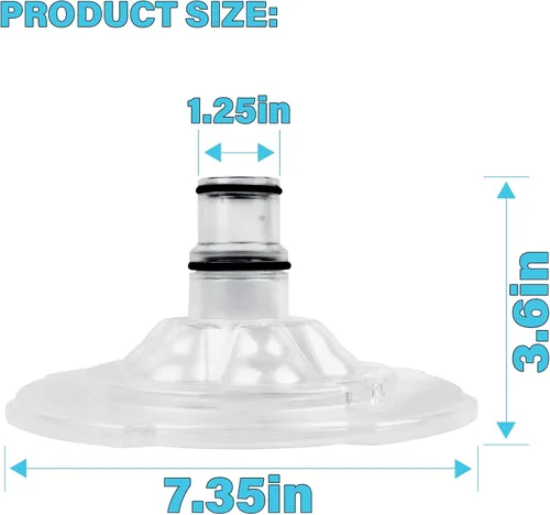 Miniatura 2 de Parte 11095 destinada a Intex 58947 - Reemplaza la cubierta de plástico transparente para cubrir o conectar el espumador Intex