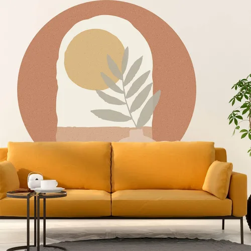 Miniatura 3 de Ambiance Sticker Papel pintado no tejido con frescos gigantes pre-pegados de montaña escandinava Ziska etiqueta decorativa H 60 x L 35.4 in