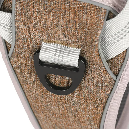 Miniatura 8 de Adjustable Dog Harness, Reflective No Pull Vest with Anti Break Design for Large Medium Dogs, Comfortable Polyester Nylon Chest Strap in Coffee