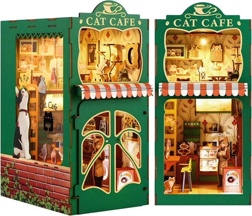 Miniatura 12 de Kit de rincón de libros, colección de libros antiguos, kit de casa en miniatura, muñeca de casa pequeña para adultos, estantería para familiares