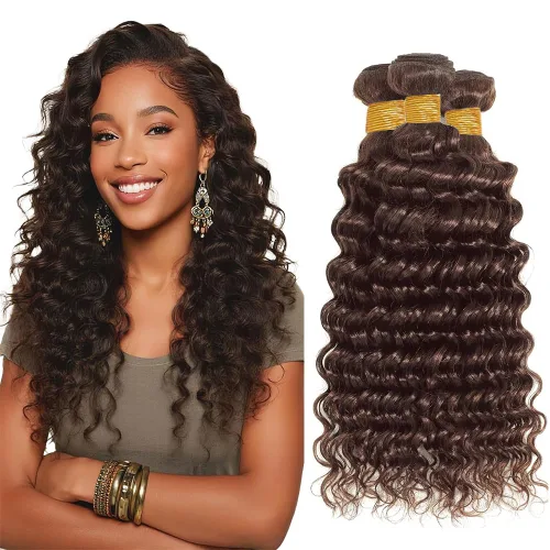 Miniatura 144 de Color 30 paquetes de cabello humano marrón onda del cuerpo paquetes 8 10 12 pulgadas brasileño virgen Remy extensiones de cabello humano doble trama