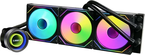 Lian Li Galahad II Trinity 360MM - Enfriador líquido de CPU AIO - Radiador preinstalado ARGB con ventiladores en cadena o ventiladores UNI Fan