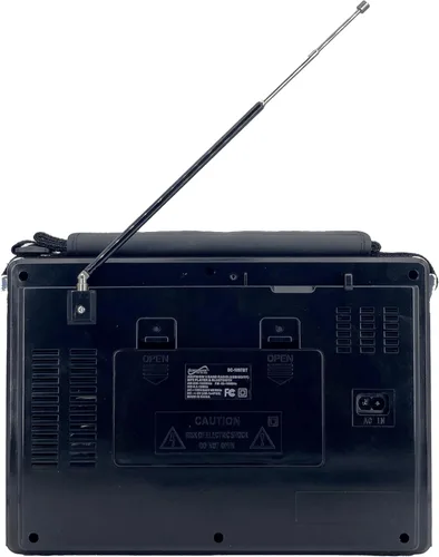 Miniatura 6 de Supersonic SC-1097BT Radio portátil de 3 bandas con Bluetooth y linterna, receptor M/FM/SW con reproducción de MP3, alta sensibilidad, antena