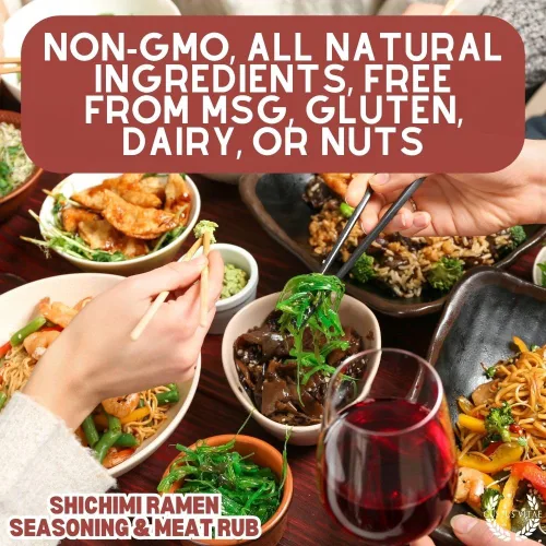Miniatura 8 de Shichimi Ramen condimento y carne frotado – Mezcla de especias gourmet – Todo natural – Sin OMG – Hecho en Estados Unidos – Hecho a mano – Pequeño