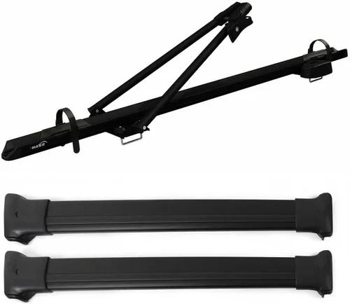 Miniatura 13 de OMAC Portabicicletas Portaequipajes para Nissan Rogue Sport 2017-2022 Plata 3 Piezas plateado