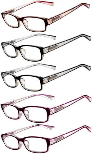 Miniatura 16 de OWL 5 pares de lentes de lectura de moda para mujer, bisagra de primavera