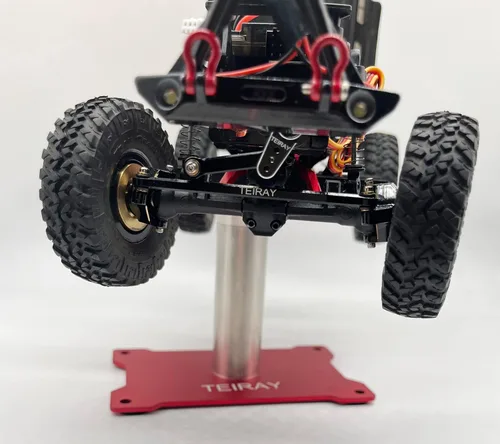 Miniatura 8 de Soporte de trabajo para automóvil RC, estación de trabajo de reparación de aluminio, altura de rotación 360, soportes de cuerpo para 1/16 1/18 1/24