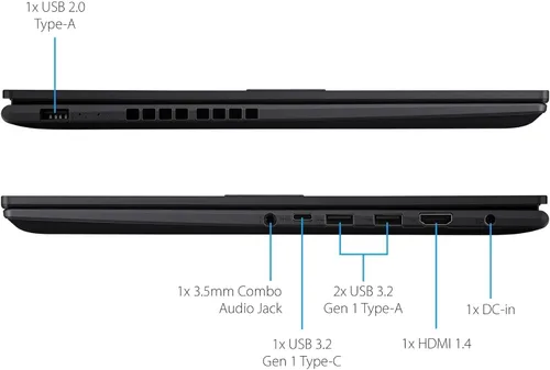 Miniatura 4 de ASUS Vivobook WUXGA de 16 pulgadas con biseles NanoEdge ultradelgados para portátil, procesador Intel Core i7-1255U, 16GB RAM 512GB SSD, Wi-Fi 5