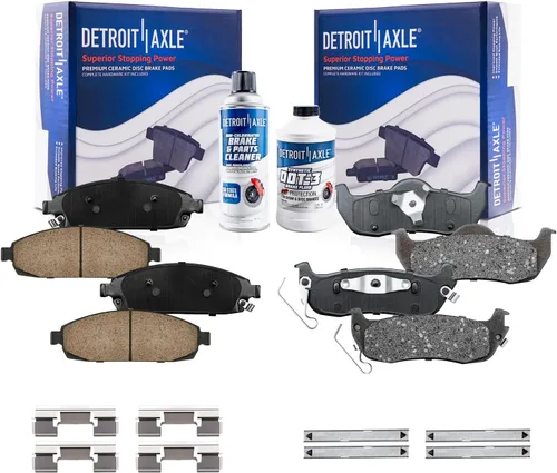 Miniatura 79 de Detroit Axle - Pinza de disco del lado del acompañante + pastillas de freno de cerámica de repuesto para Lexus HS250H Toyota RAV4 Prius V Scion xB